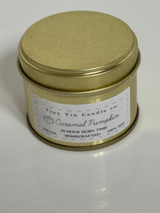 Caramel Pumpkin Soy Candle 100ml Tin Candle