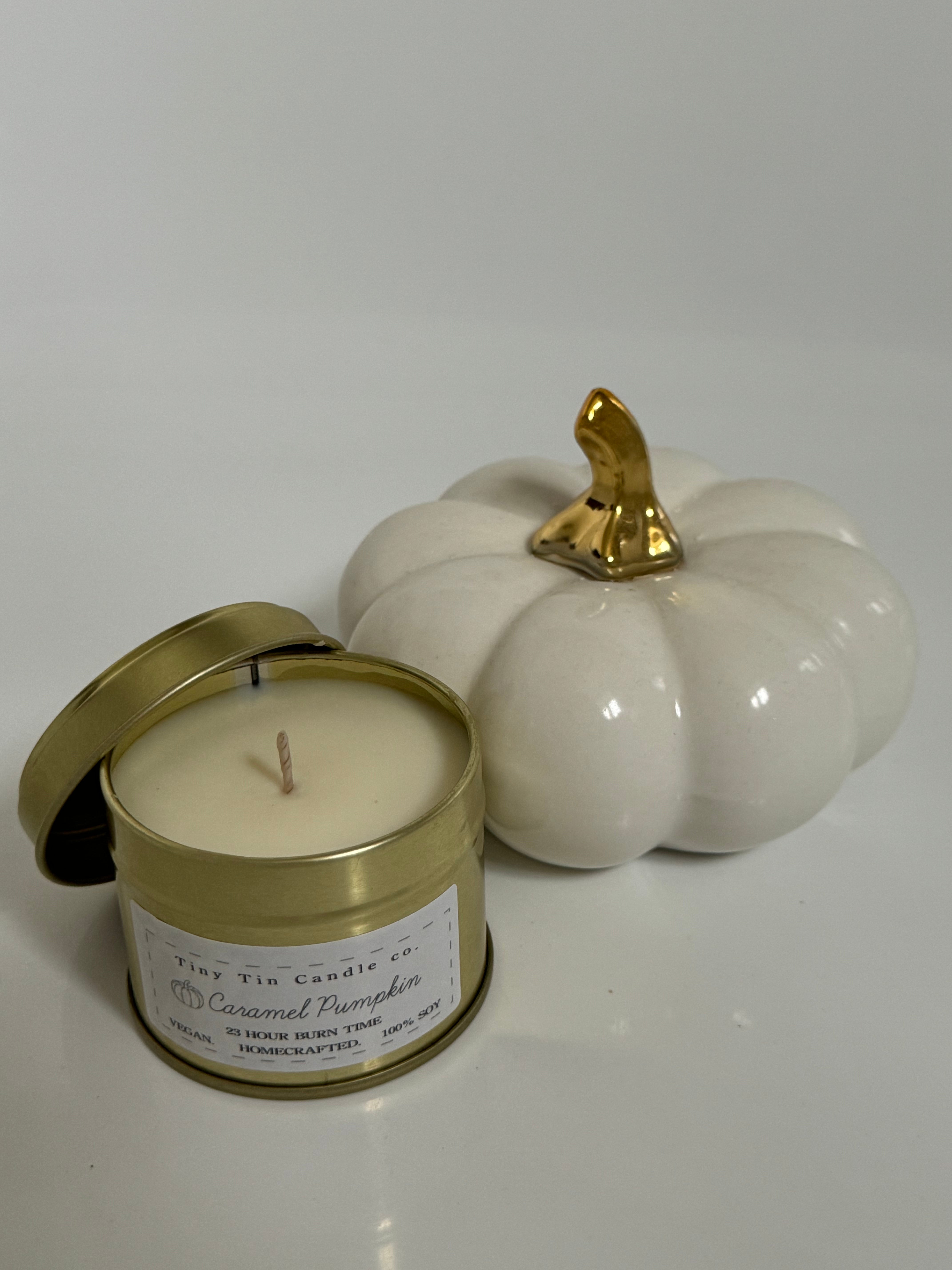 Caramel Pumpkin Soy Candle 100ml Tin Candle