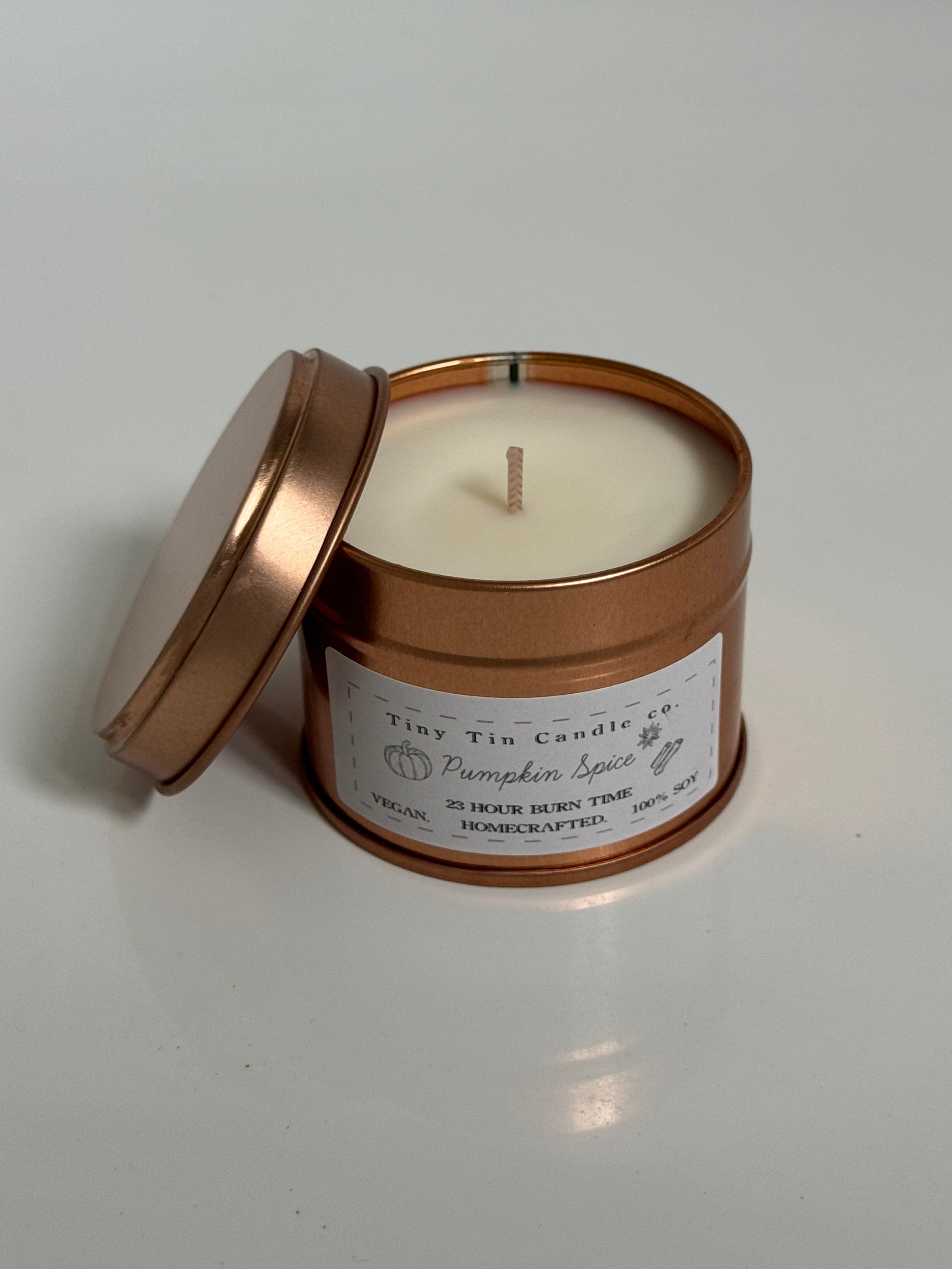 Pumpkin Spice Candle 100ml Soy Wax Tin