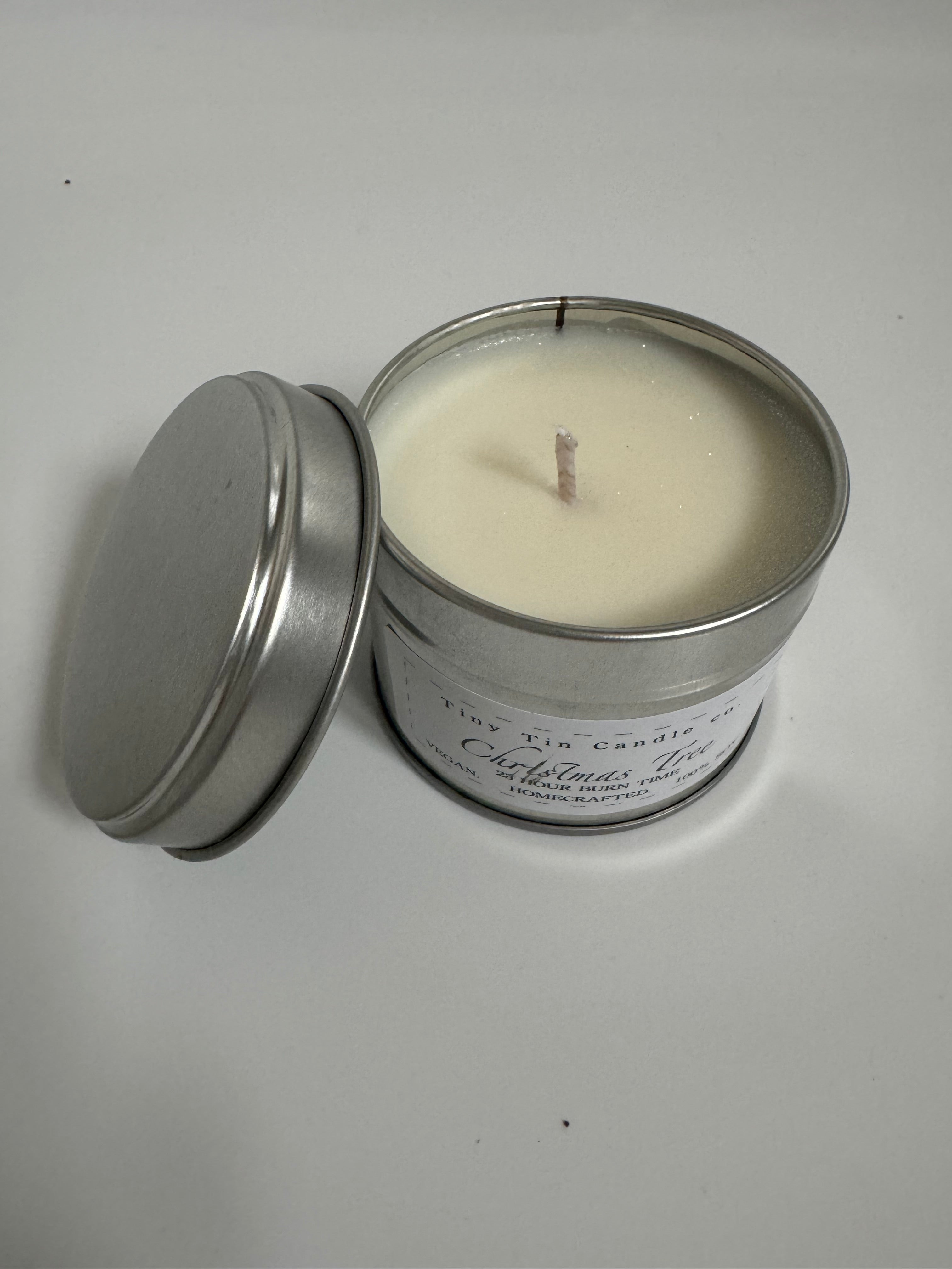 Handmade Candle Christmas Tree 100ml Soy Tin Candle