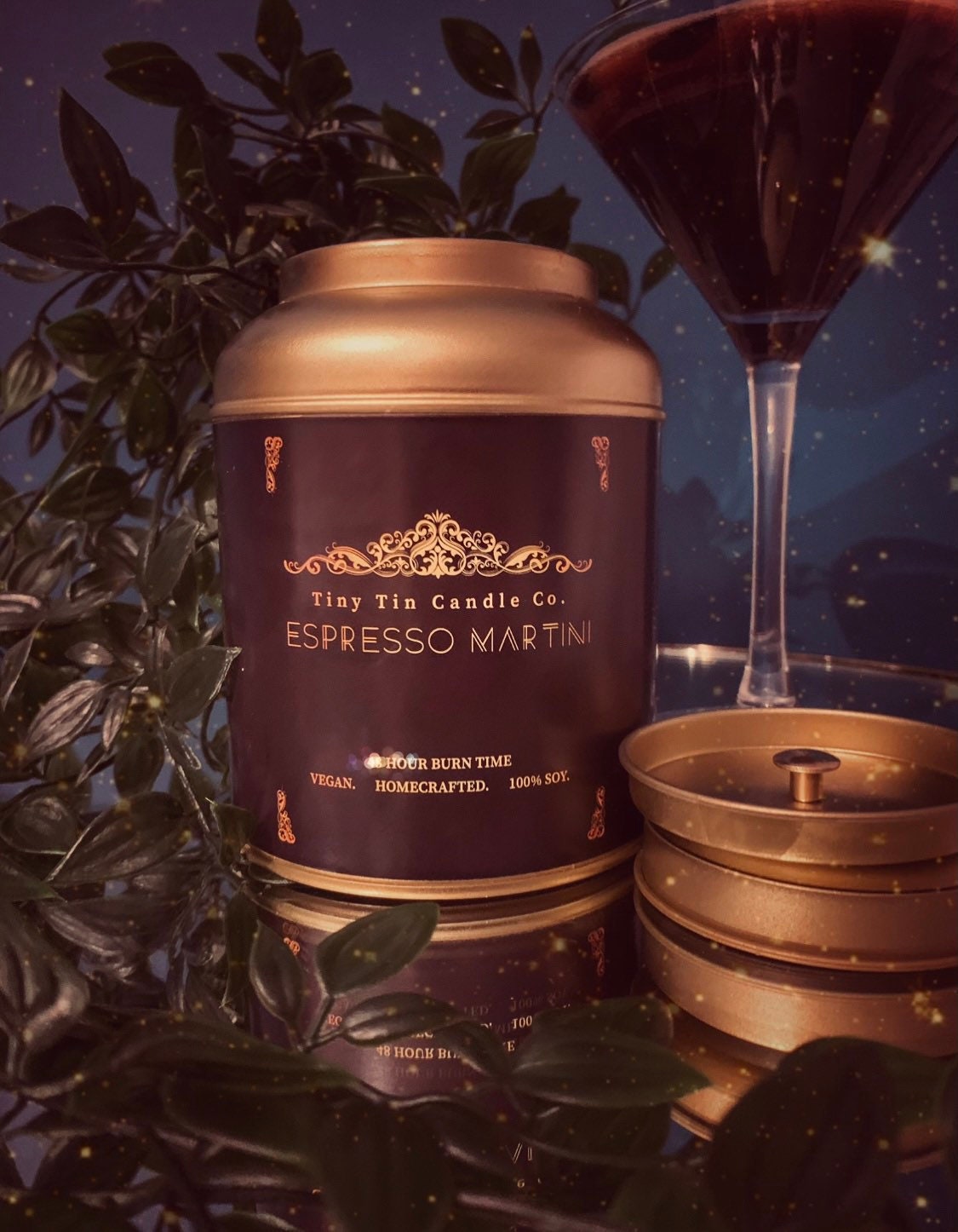 Homemade Candle Espresso Martini 100ml Tin Candle
