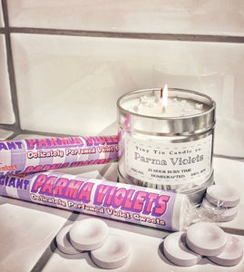 Retro Sweet Candle Hamper - Set of 3 Soy Tin Candles | Nostalgic Sweet Scents | Handmade Soy Candles | Perfect Christmas Gift