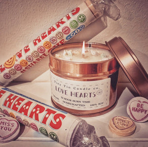 Retro Sweet Candle Hamper - Set of 3 Soy Tin Candles | Nostalgic Sweet Scents | Handmade Soy Candles | Perfect Christmas Gift