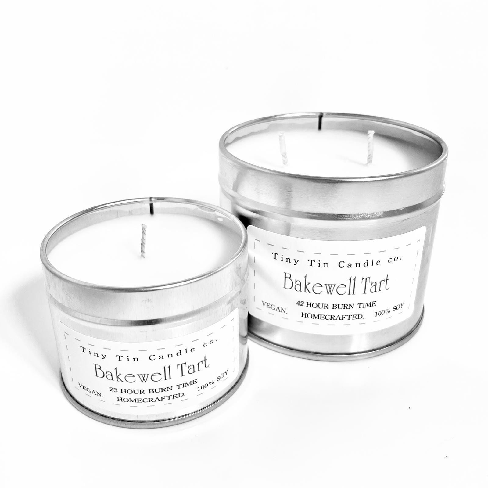 Bakewell Tart Candle - 100ml Tin | Sweet & Dessert-Inspired Candles | Handmade Soy Candle | Perfect Christmas Gift
