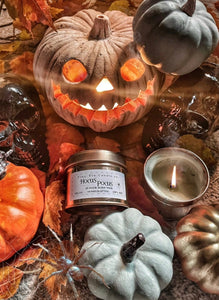 Hocus Pocus Candle - 100ml Tin | Rich & Spicy Halloween Scent | Handmade Soy Candle | Perfect Halloween Gift