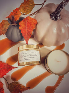 Caramel Pumpkin Candle - 100ml Tin | Sweet & Autumnal Scent | Handmade Soy Candle | Perfect Gift