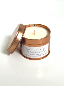Pumpkin Spice Candle | 100ml Soy Wax Tin | Autumn Scent | Vegan & Eco-Friendly Gift Idea for Home Decor