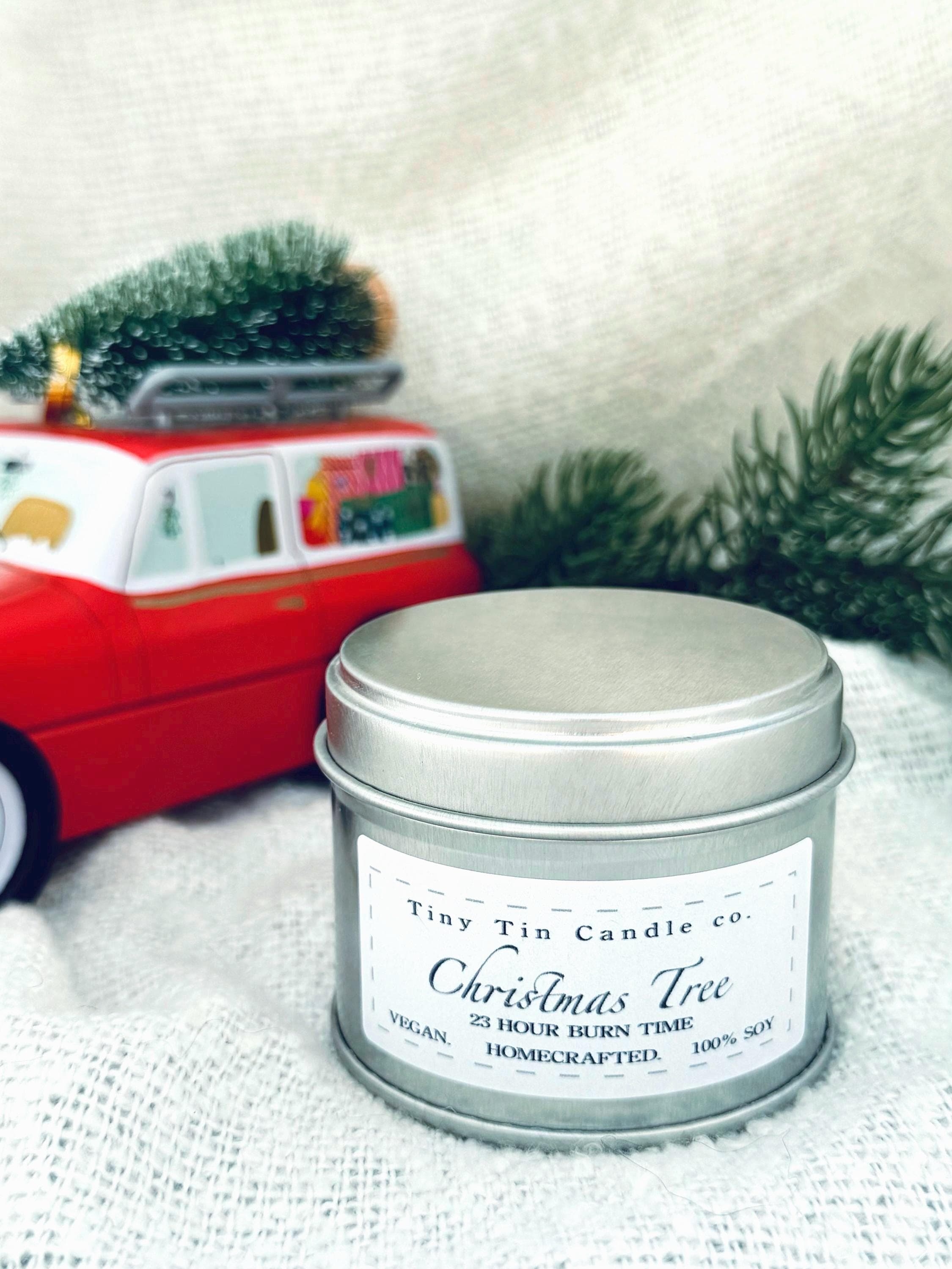 5 Christmas Candle Gift Set | Soy Candles in Festive Scents | Holiday Gift Hamper | Vegan & Hand-Poured Candles | Perfect Christmas Gift