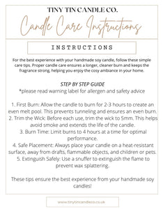 Woodsmoke Candle - 100ml Tin | Smoky & Sensuous Scent | Handmade Soy Candle | Perfect Christmas Gift