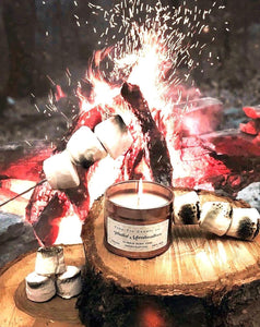 Toasted Marshmallow Candle - 100ml Tin | Sweet & Cozy Scent | Handmade Soy Candle | Perfect Christmas Gift