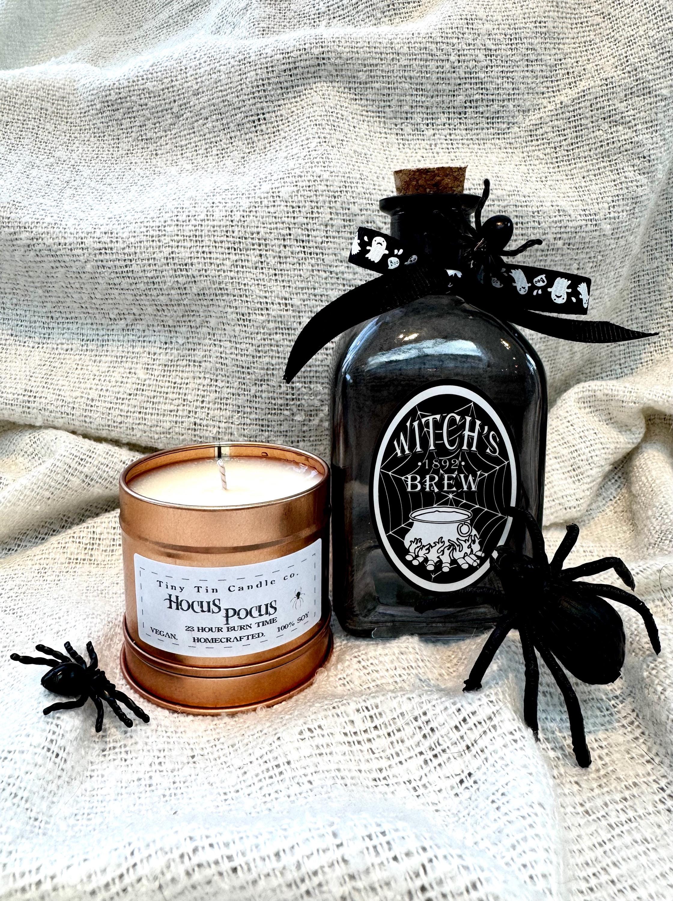 Hocus Pocus Candle - 100ml Tin | Rich & Spicy Halloween Scent | Handmade Soy Candle | Perfect Halloween Gift