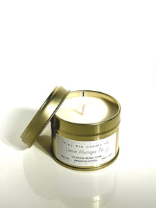 Lemon Meringue Pie Candle - 100ml Tin | Sweet & Citrusy Scent | Handmade Soy Candle | Perfect Summer or Christmas Gift
