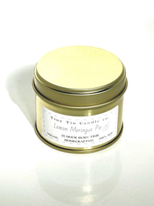 Lemon Meringue Pie Candle - 100ml Tin | Sweet & Citrusy Scent | Handmade Soy Candle | Perfect Summer or Christmas Gift