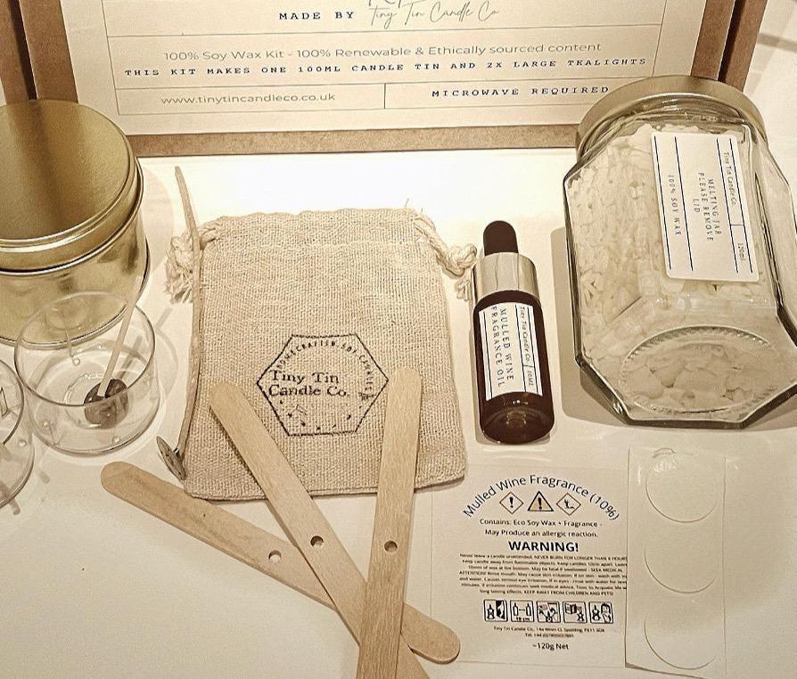 DIY Candle Making Kit | Soy Wax Candle Kit with Everything You Need | Perfect Gift for Beginners
