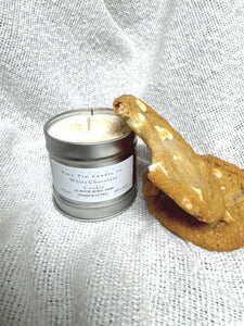 White Chocolate Cookie Candle - 100ml Tin | Sweet & Comforting Scent | Handmade Soy Christmas Candle | Perfect Christmas Gift