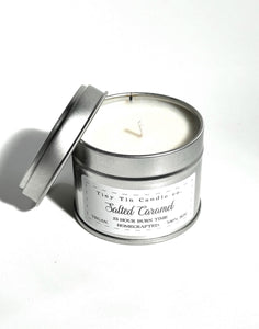 Salted Caramel Candle - 100ml Tin | Sweet & Indulgent Scent | Handmade Soy Candle | Perfect Christmas Gift
