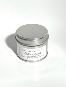 Salted Caramel Candle - 100ml Tin | Sweet & Indulgent Scent | Handmade Soy Candle | Perfect Christmas Gift