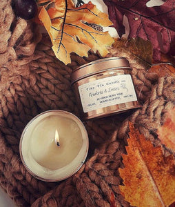 Fireworks & Embers Soy Candle - 100ml Tin | Bonfire Night Scent | Vegan-Friendly Handmade Candle