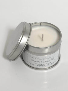 Fireworks & Embers Soy Candle - 100ml Tin | Bonfire Night Scent | Vegan-Friendly Handmade Candle