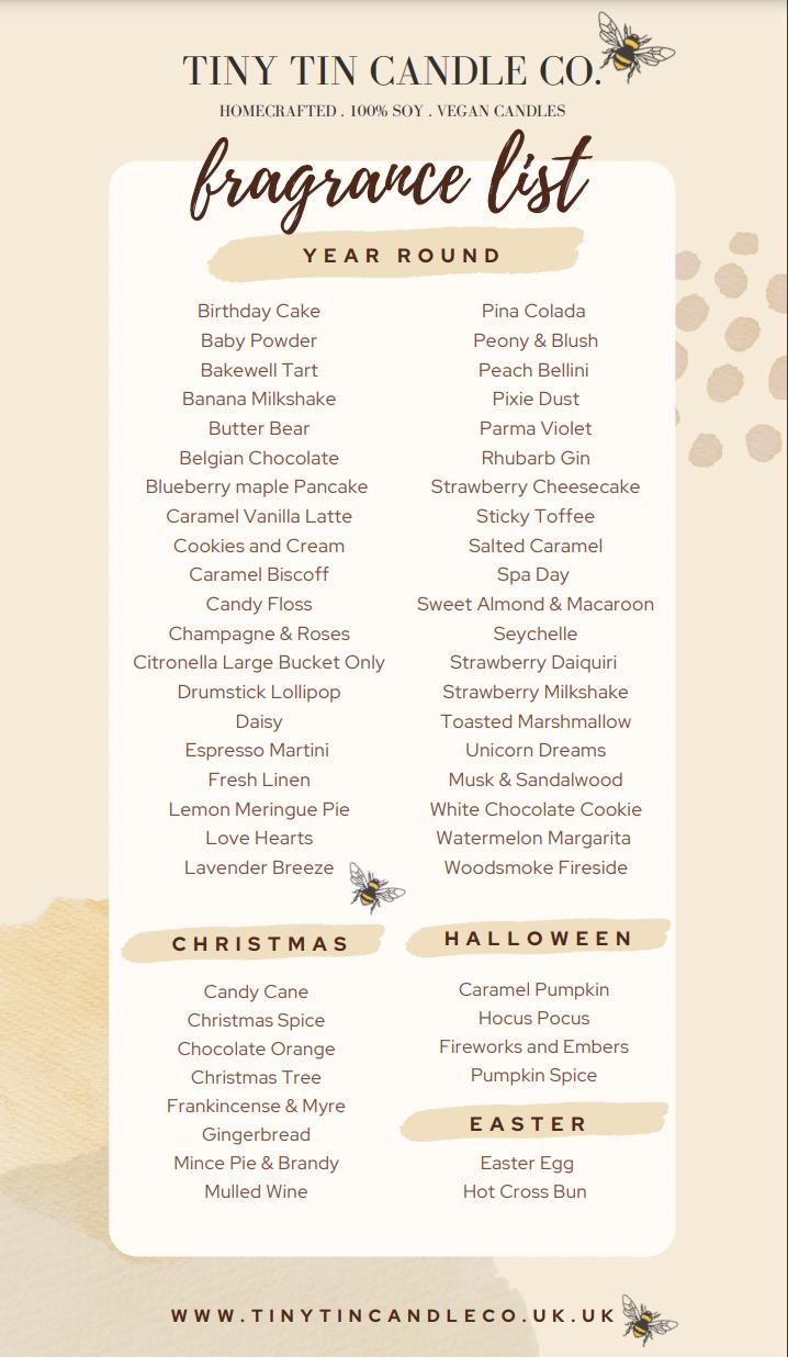 Candy Cane Soy Wax Candle - 100ml Tin | Christmas Candle| Long-Lasting, Vegan-Friendly Handmade Candle | Christmas Gift