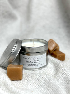 Sticky Toffee Pudding Candle - 100ml Tin | Sweet Dessert Scent | Handmade Soy Candle | Christmas Gift | Stocking Filler