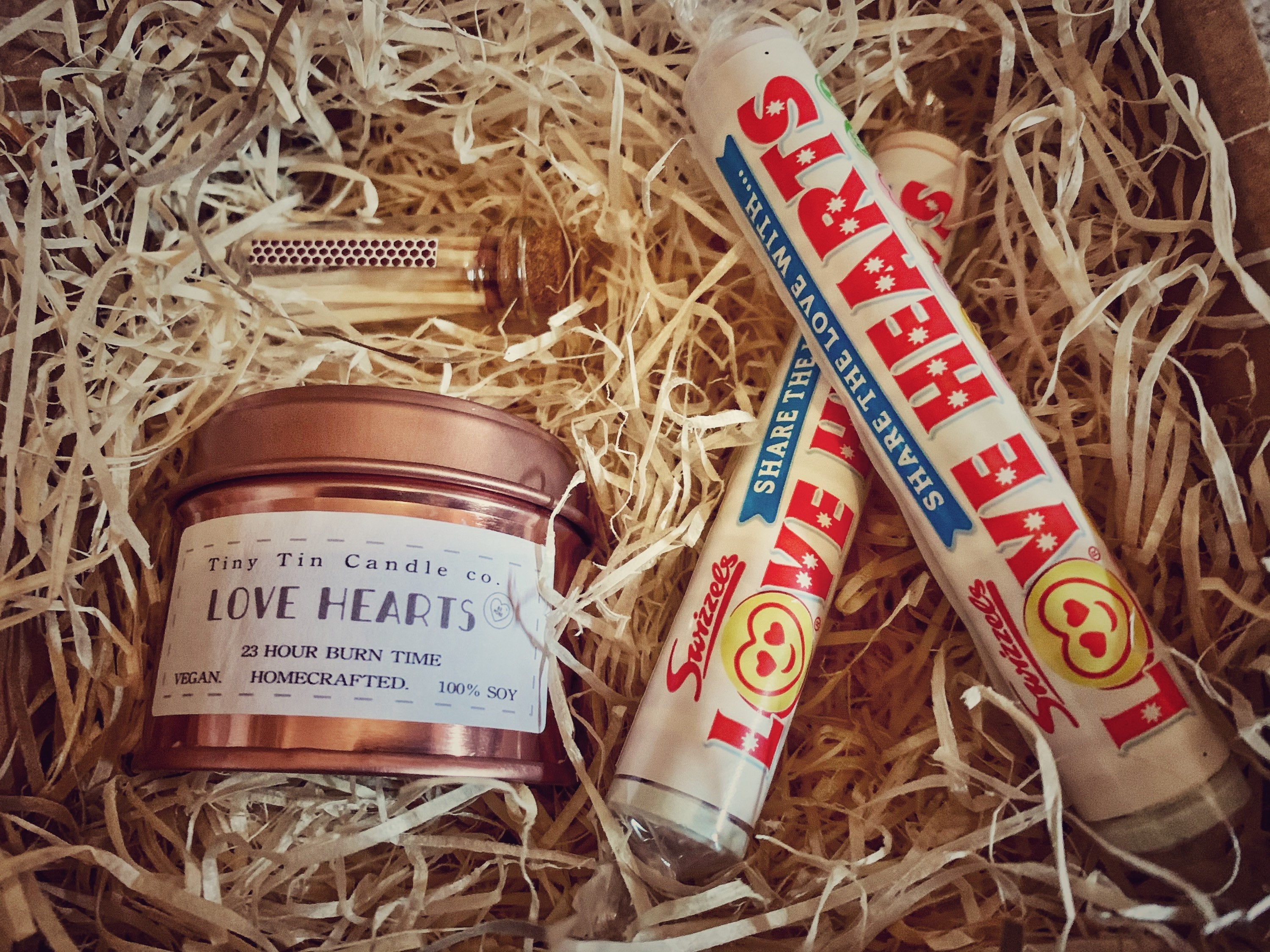 Soy Candle Gift Box Love Hearts Fragrance