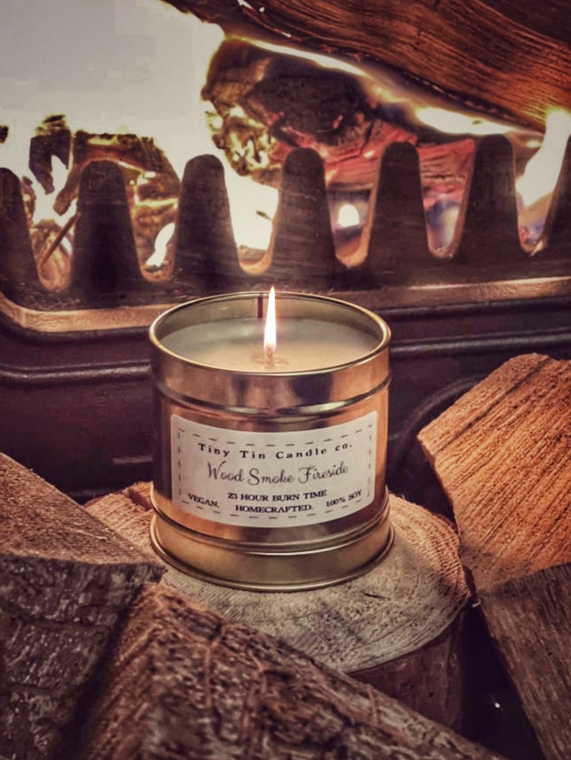 Woodsmoke Soy Candle Tin 100ml