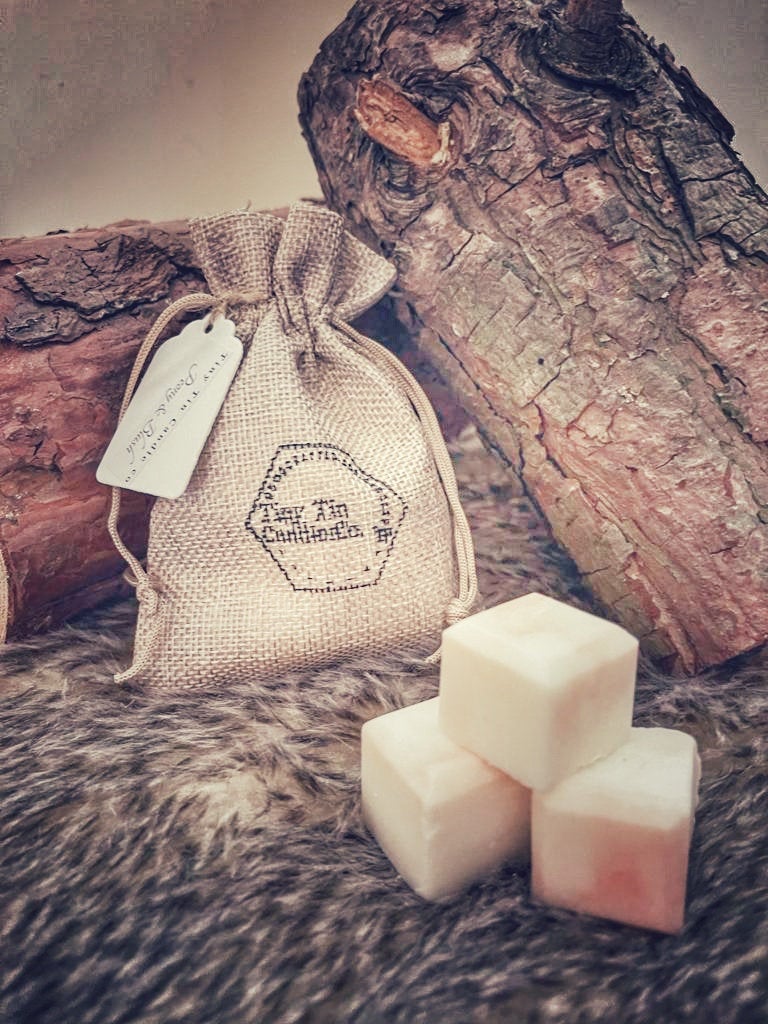 Broken Bricks Soy Wax Melts In Hessian pouch, Variety of Fragrances ! Perfect Mothers Day Gift